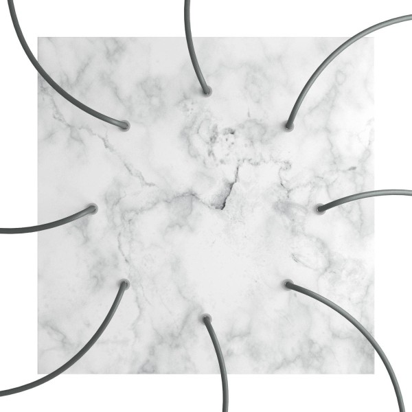 8 Holes - EXTRA LARGE Square Ceiling Canopy Kit - Rose One System