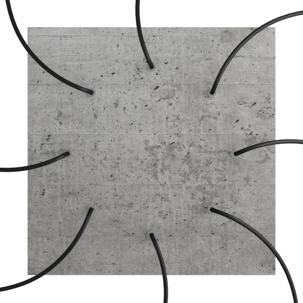 8 Holes - EXTRA LARGE Square Ceiling Canopy Kit - Rose One System