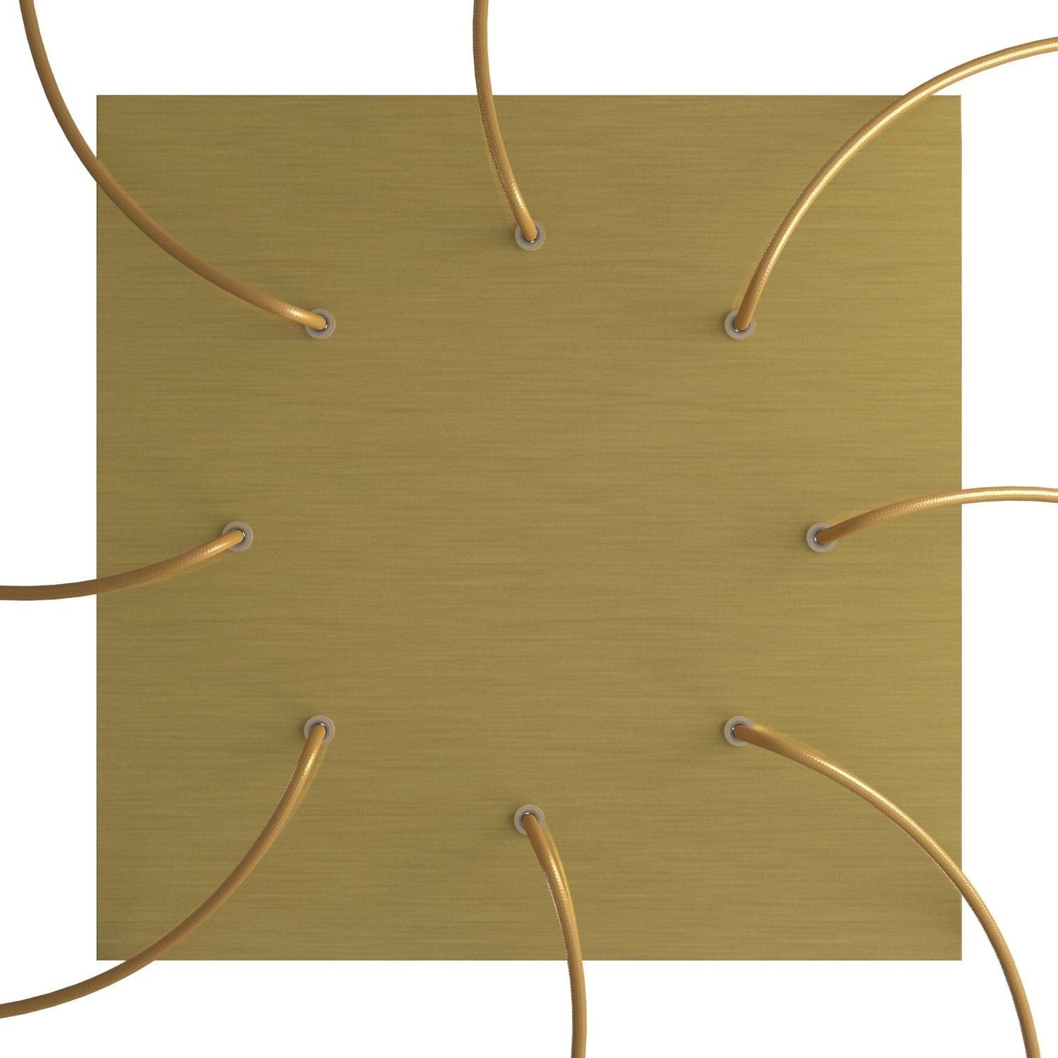 8 Holes - EXTRA LARGE Square Ceiling Canopy Kit - Rose One System