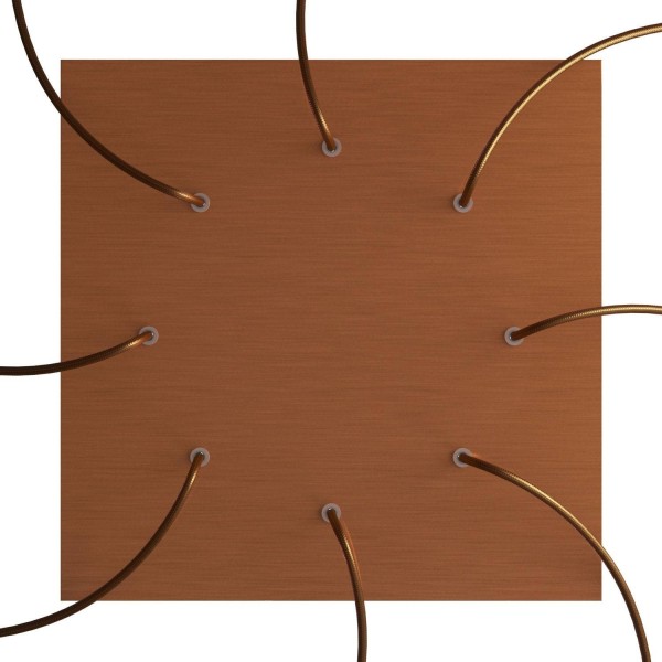 8 Holes - EXTRA LARGE Square Ceiling Canopy Kit - Rose One System