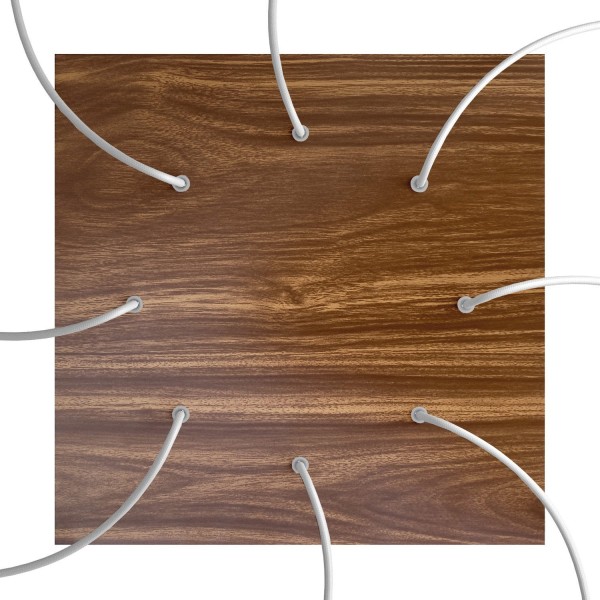 8 Holes - EXTRA LARGE Square Ceiling Canopy Kit - Rose One System