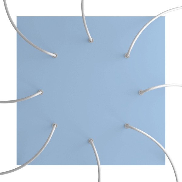 8 Holes - EXTRA LARGE Square Ceiling Canopy Kit - Rose One System