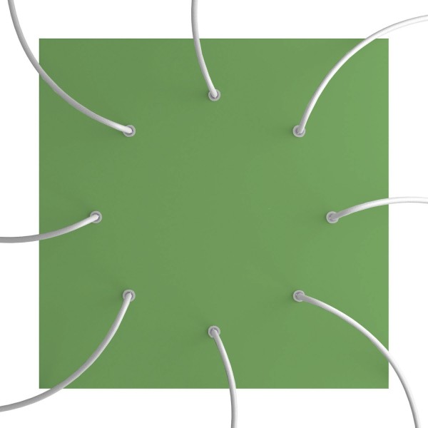8 Holes - EXTRA LARGE Square Ceiling Canopy Kit - Rose One System