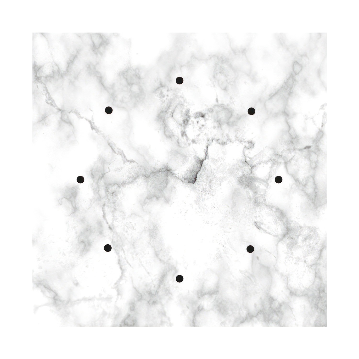 8 Holes - EXTRA LARGE Square Ceiling Canopy Kit - Rose One System