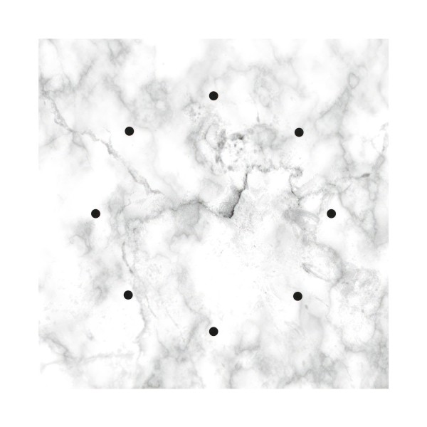 8 Holes - EXTRA LARGE Square Ceiling Canopy Kit - Rose One System