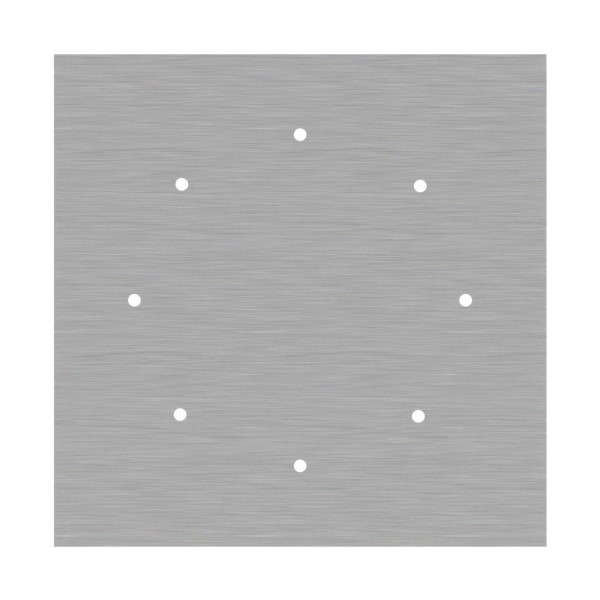 8 Holes - EXTRA LARGE Square Ceiling Canopy Kit - Rose One System