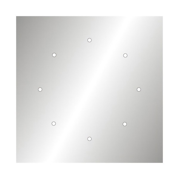 8 Holes - EXTRA LARGE Square Ceiling Canopy Kit - Rose One System