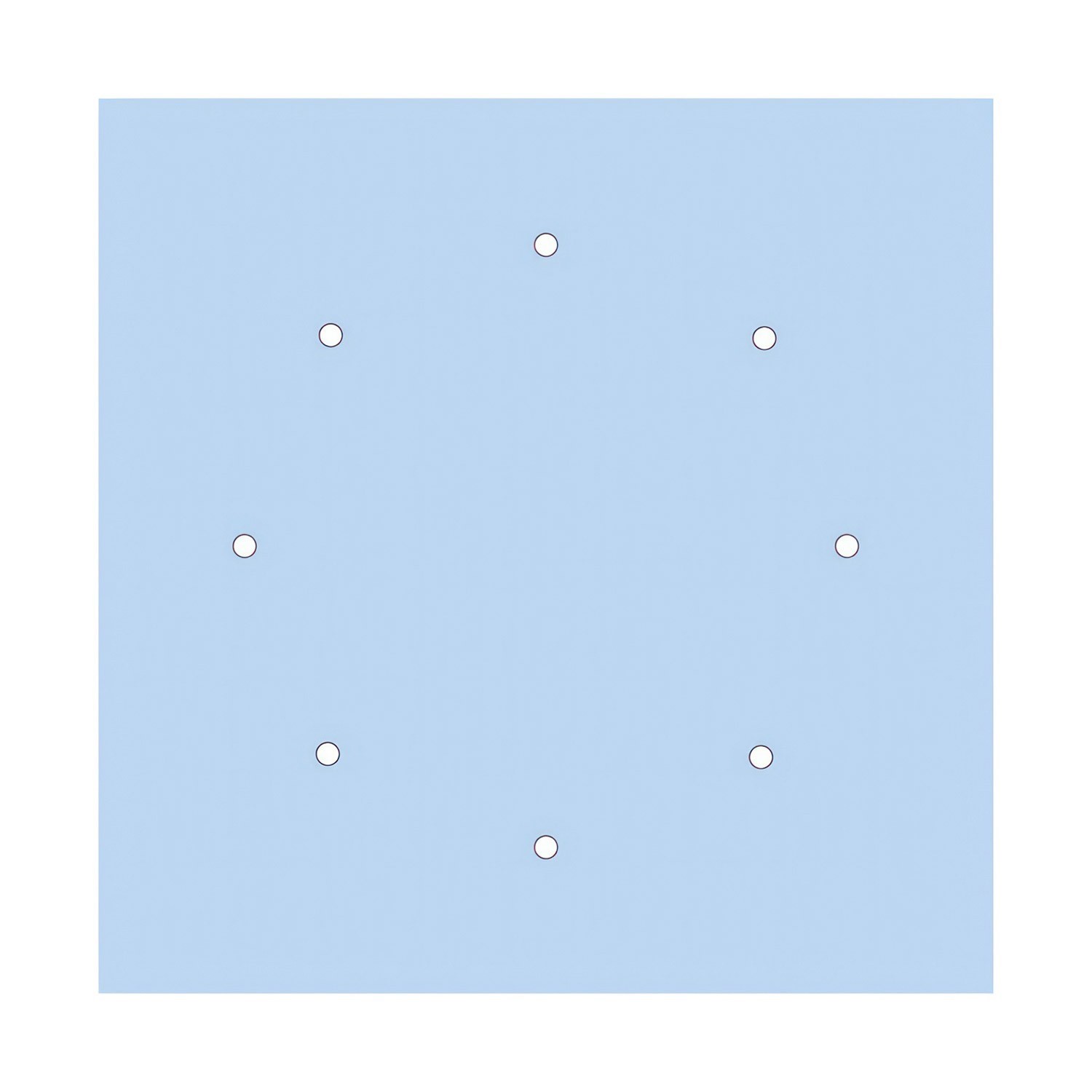 8 Holes - EXTRA LARGE Square Ceiling Canopy Kit - Rose One System