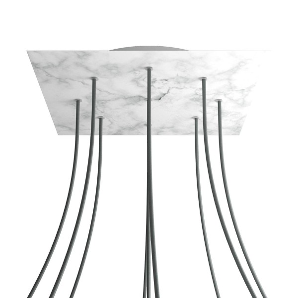 9 Holes - EXTRA LARGE Square Ceiling Canopy Kit - Rose One System