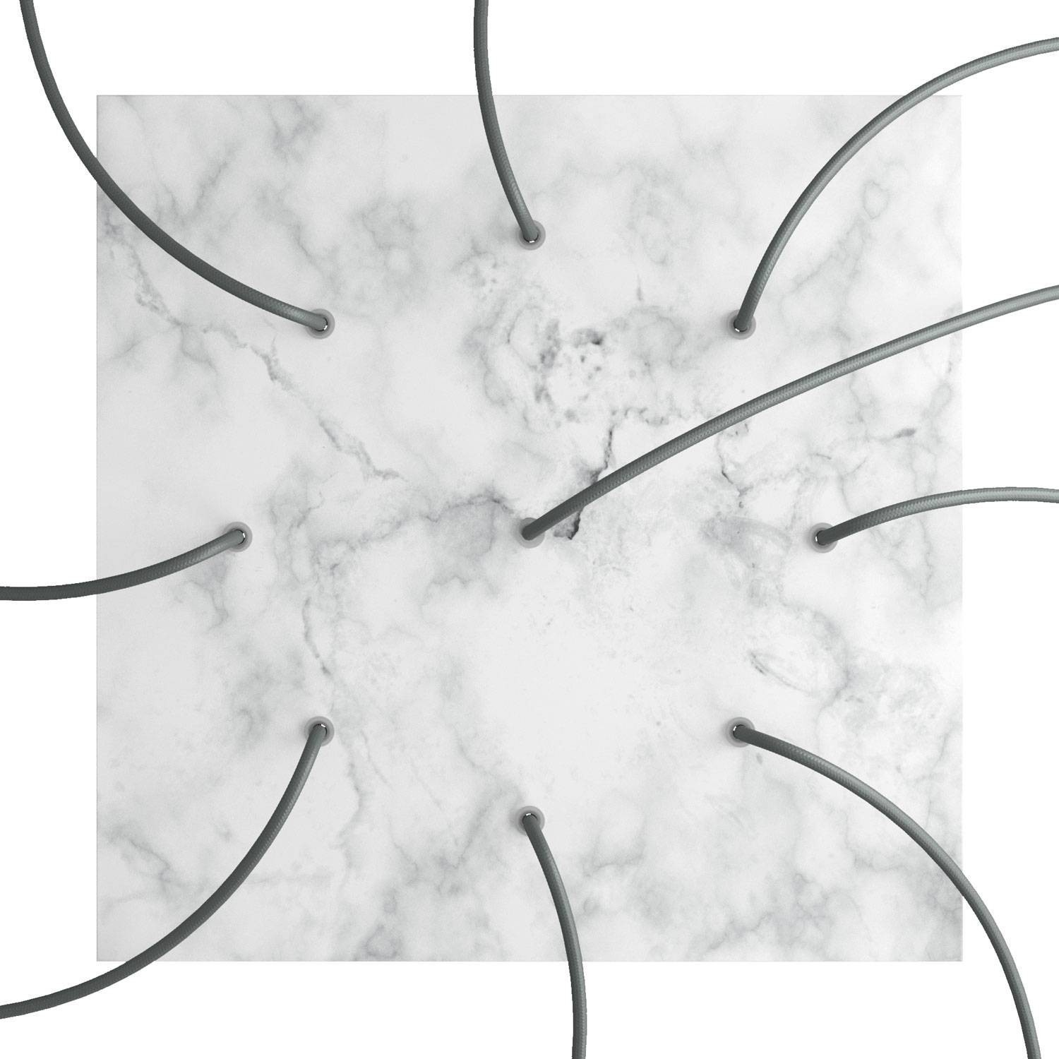 9 Holes - EXTRA LARGE Square Ceiling Canopy Kit - Rose One System