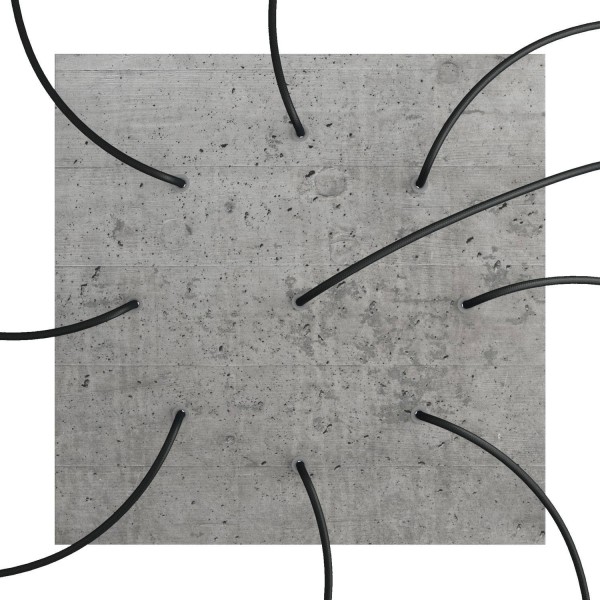 9 Holes - EXTRA LARGE Square Ceiling Canopy Kit - Rose One System
