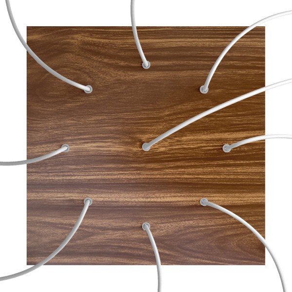 9 Holes - EXTRA LARGE Square Ceiling Canopy Kit - Rose One System