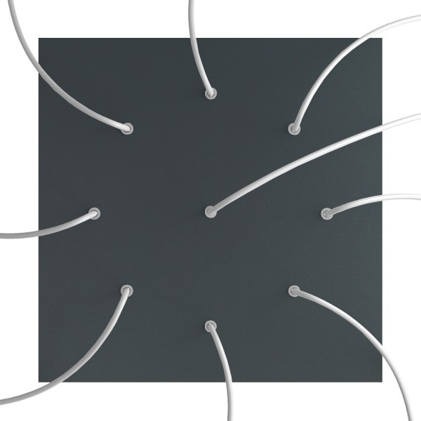 9 Holes - EXTRA LARGE Square Ceiling Canopy Kit - Rose One System