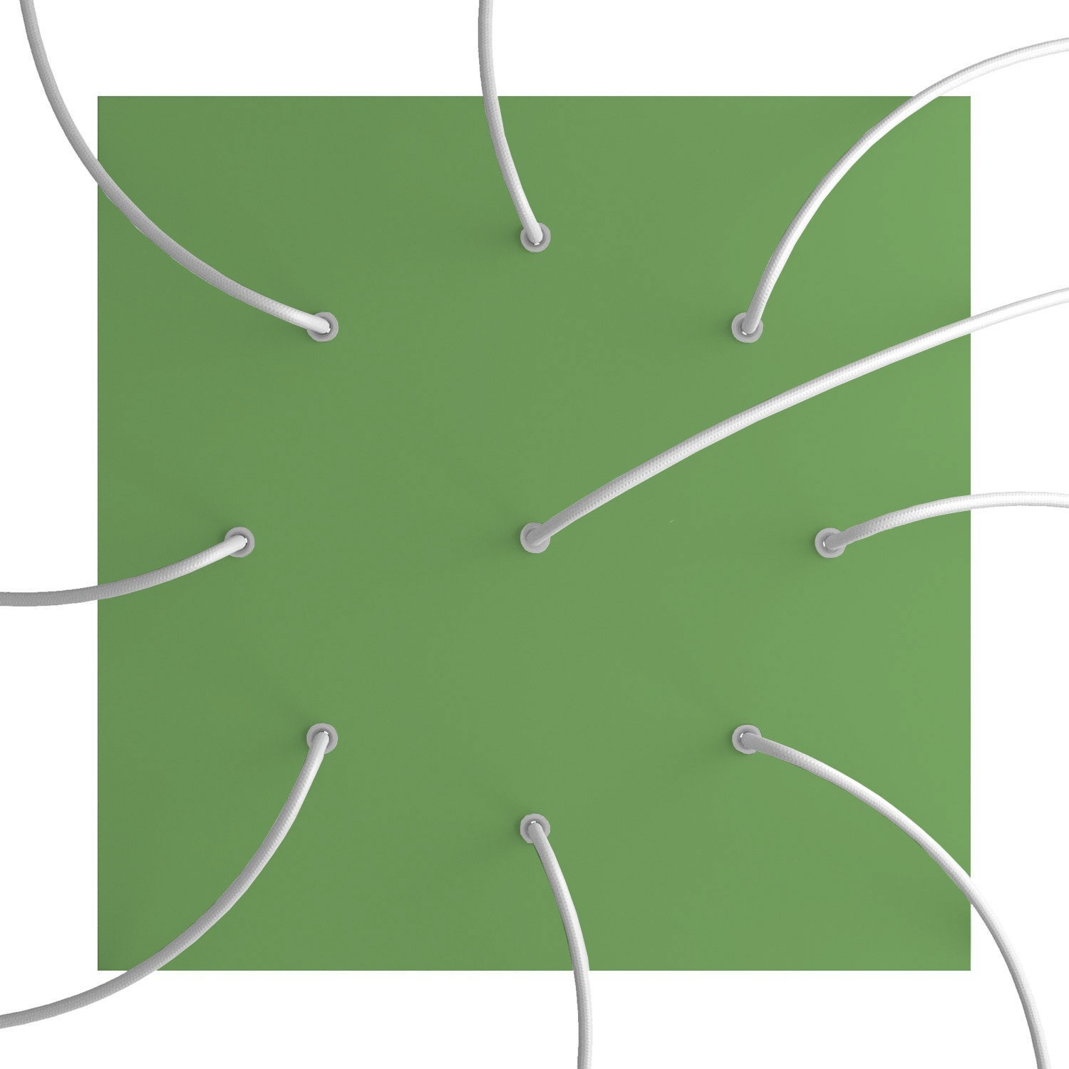9 Holes - EXTRA LARGE Square Ceiling Canopy Kit - Rose One System