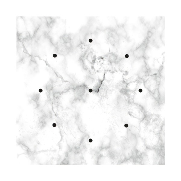 9 Holes - EXTRA LARGE Square Ceiling Canopy Kit - Rose One System