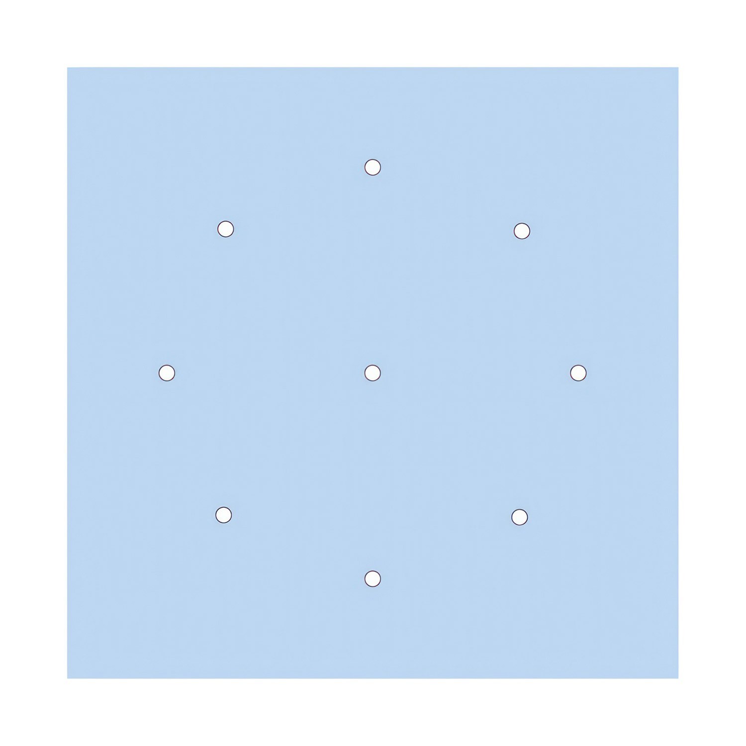 9 Holes - EXTRA LARGE Square Ceiling Canopy Kit - Rose One System