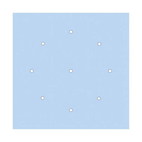 9 Holes - EXTRA LARGE Square Ceiling Canopy Kit - Rose One System
