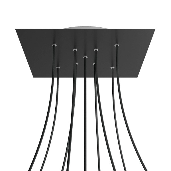 9 X-shaped Holes - EXTRA LARGE Square Ceiling Canopy Kit - Rose One System