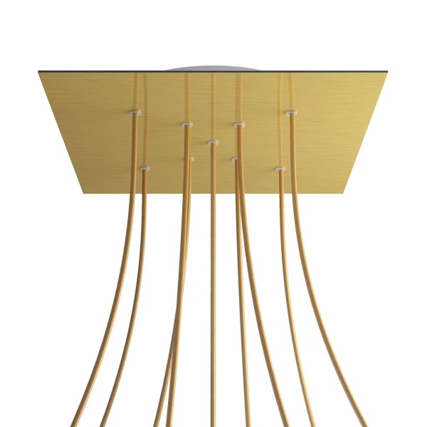 9 X-shaped Holes - EXTRA LARGE Square Ceiling Canopy Kit - Rose One System