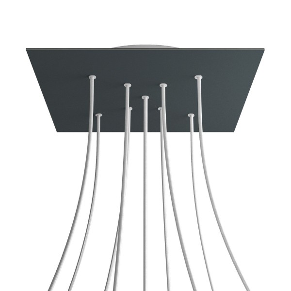 9 X-shaped Holes - EXTRA LARGE Square Ceiling Canopy Kit - Rose One System
