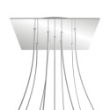 9 X-shaped Holes - EXTRA LARGE Square Ceiling Canopy Kit - Rose One System