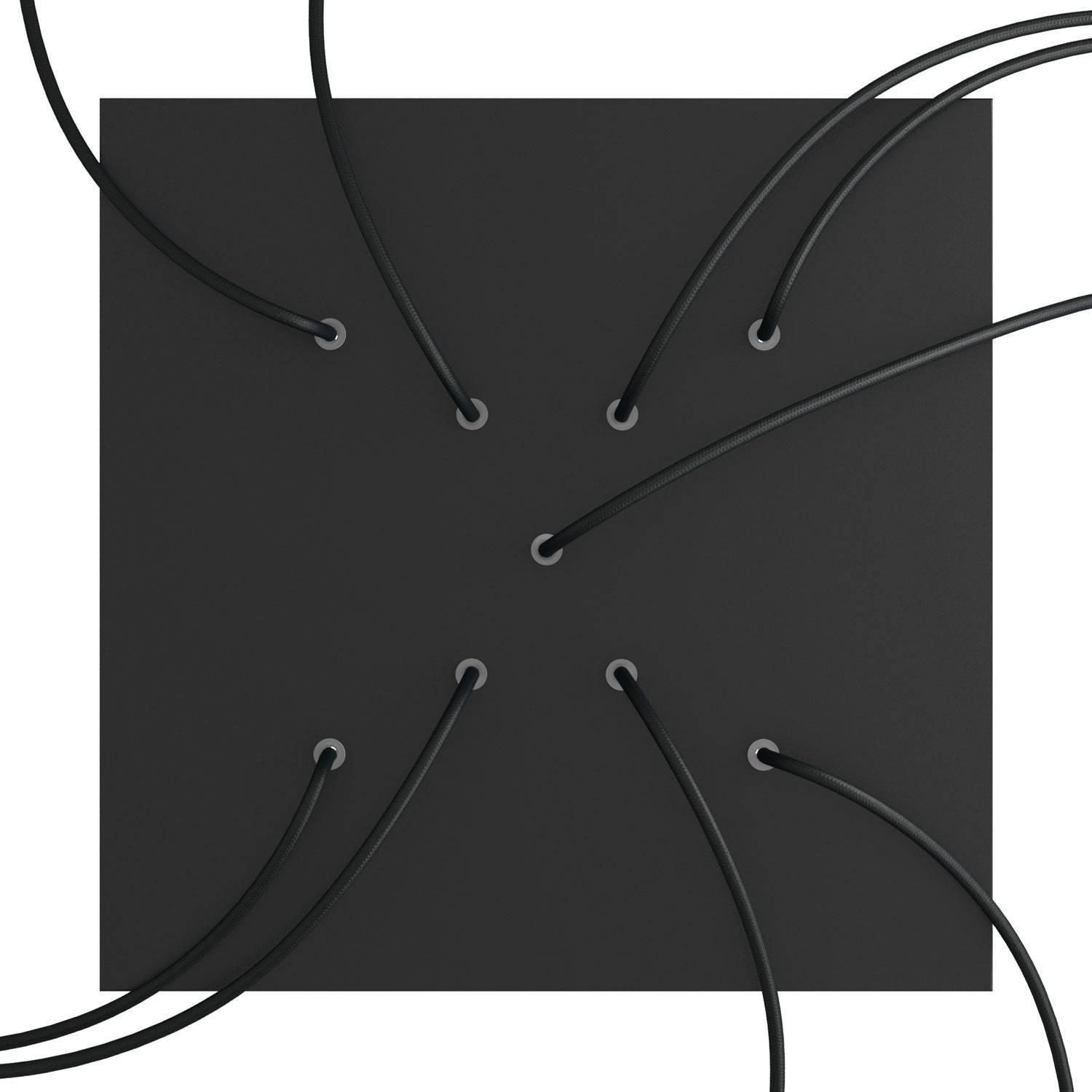 9 X-shaped Holes - EXTRA LARGE Square Ceiling Canopy Kit - Rose One System