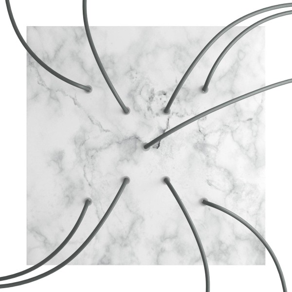 9 X-shaped Holes - EXTRA LARGE Square Ceiling Canopy Kit - Rose One System