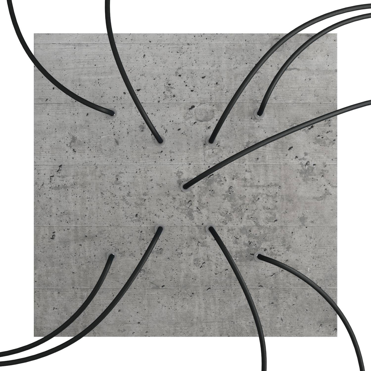9 X-shaped Holes - EXTRA LARGE Square Ceiling Canopy Kit - Rose One System