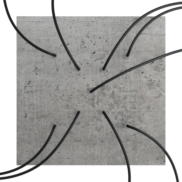 9 X-shaped Holes - EXTRA LARGE Square Ceiling Canopy Kit - Rose One System
