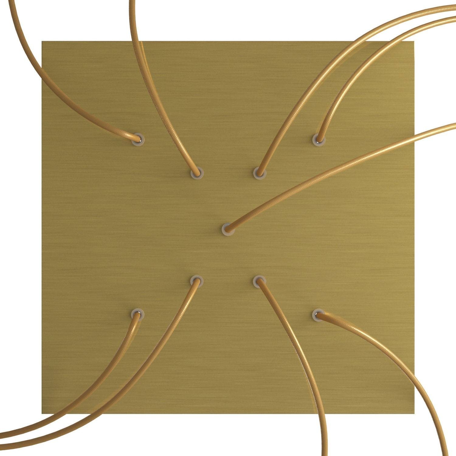 9 X-shaped Holes - EXTRA LARGE Square Ceiling Canopy Kit - Rose One System