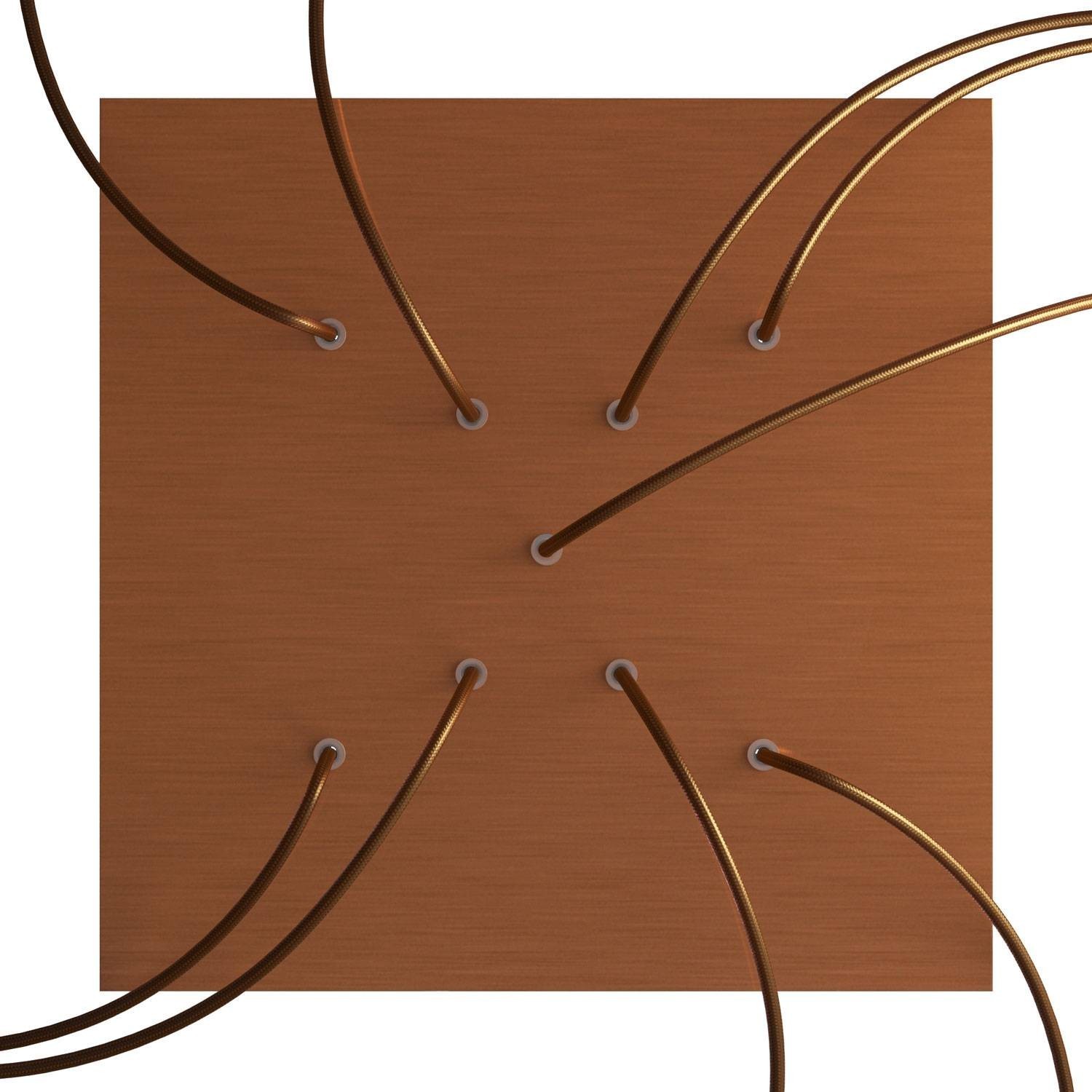 9 X-shaped Holes - EXTRA LARGE Square Ceiling Canopy Kit - Rose One System