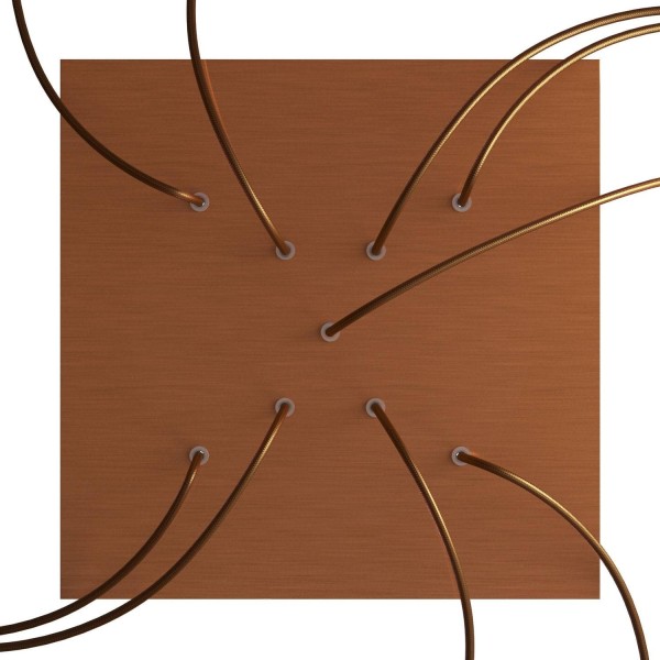 9 X-shaped Holes - EXTRA LARGE Square Ceiling Canopy Kit - Rose One System