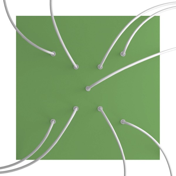 9 X-shaped Holes - EXTRA LARGE Square Ceiling Canopy Kit - Rose One System