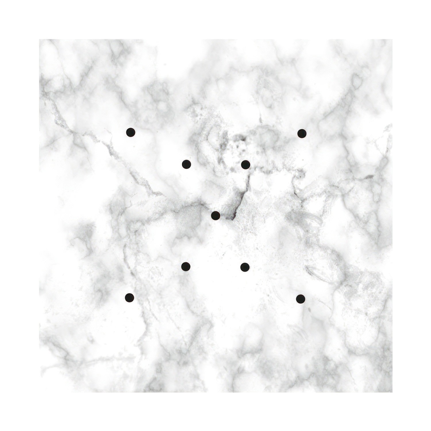 9 X-shaped Holes - EXTRA LARGE Square Ceiling Canopy Kit - Rose One System