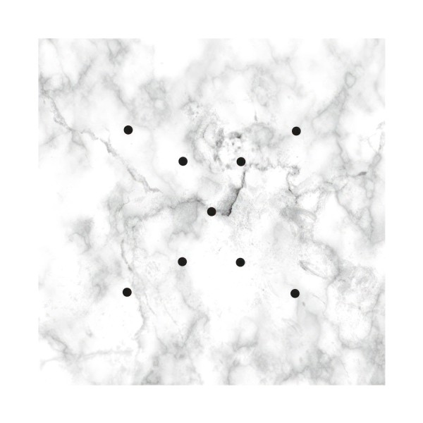 9 X-shaped Holes - EXTRA LARGE Square Ceiling Canopy Kit - Rose One System