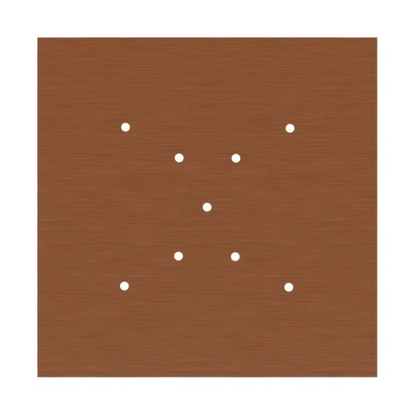 9 X-shaped Holes - EXTRA LARGE Square Ceiling Canopy Kit - Rose One System