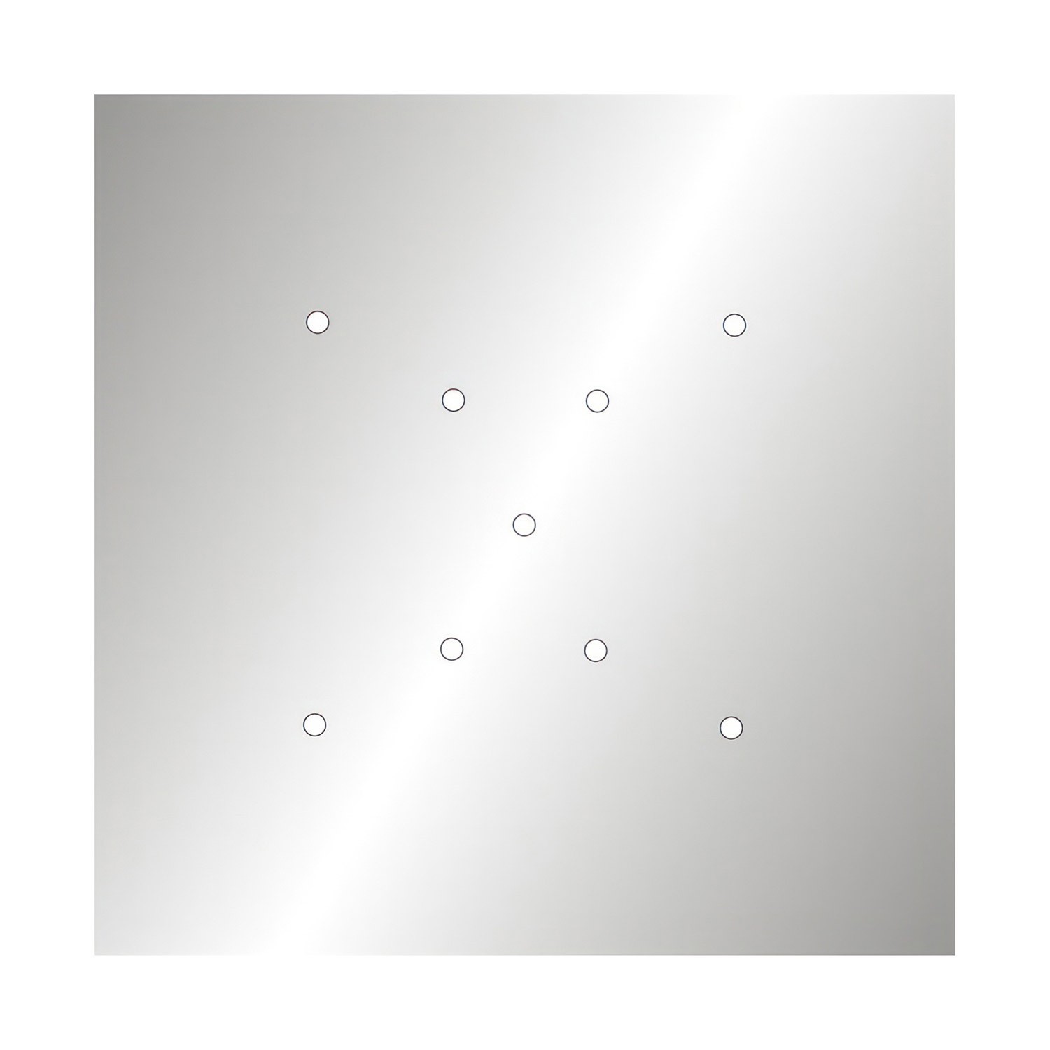 9 X-shaped Holes - EXTRA LARGE Square Ceiling Canopy Kit - Rose One System