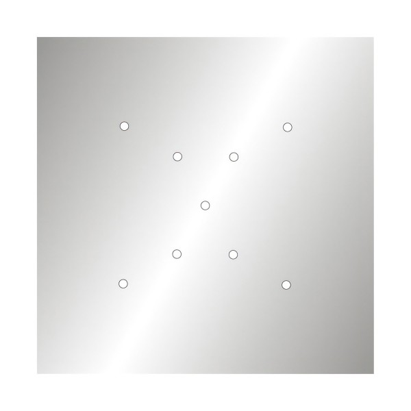 9 X-shaped Holes - EXTRA LARGE Square Ceiling Canopy Kit - Rose One System