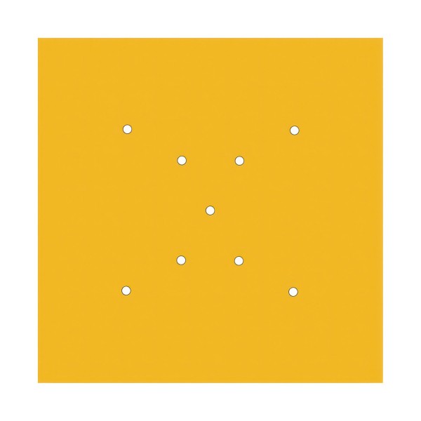 9 X-shaped Holes - EXTRA LARGE Square Ceiling Canopy Kit - Rose One System