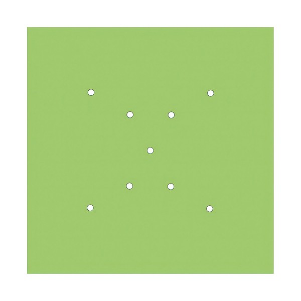 9 X-shaped Holes - EXTRA LARGE Square Ceiling Canopy Kit - Rose One System