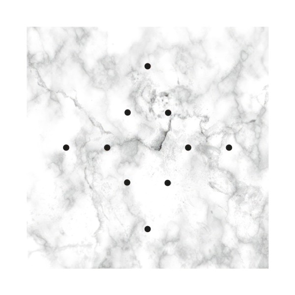 10 Holes - EXTRA LARGE Square Ceiling Canopy Kit - Rose One System