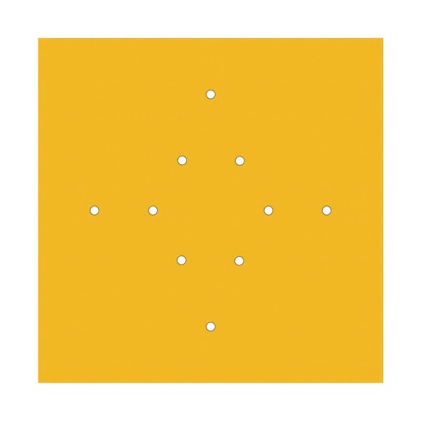 10 Holes - EXTRA LARGE Square Ceiling Canopy Kit - Rose One System