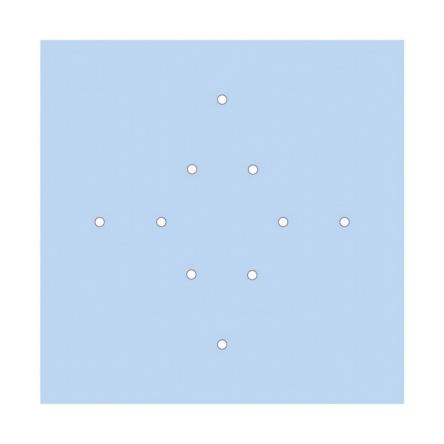 10 Holes - EXTRA LARGE Square Ceiling Canopy Kit - Rose One System