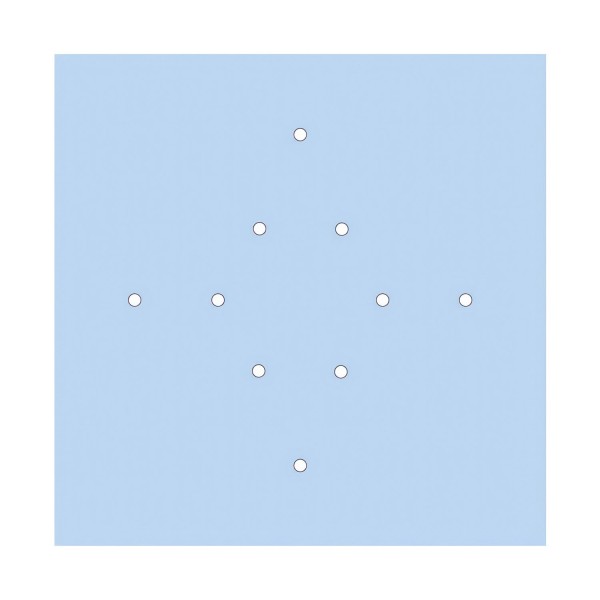 10 Holes - EXTRA LARGE Square Ceiling Canopy Kit - Rose One System