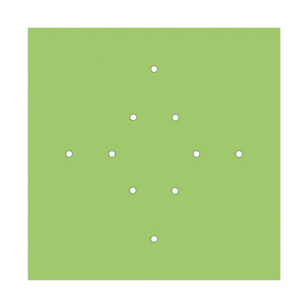 10 Holes - EXTRA LARGE Square Ceiling Canopy Kit - Rose One System