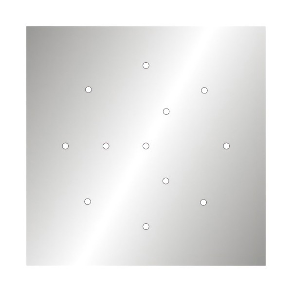 12 Holes - EXTRA LARGE Square Ceiling Canopy Kit - Rose One System