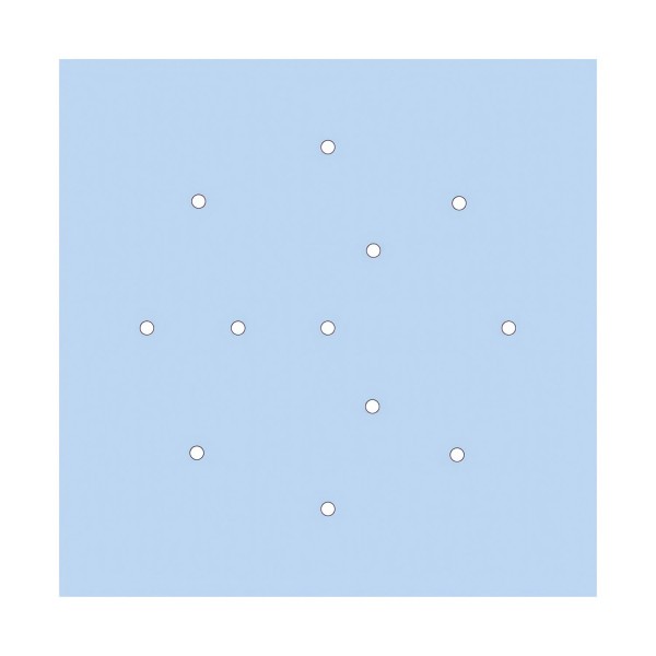 12 Holes - EXTRA LARGE Square Ceiling Canopy Kit - Rose One System