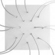 14 Holes - EXTRA LARGE Square Ceiling Canopy Kit - Rose One System