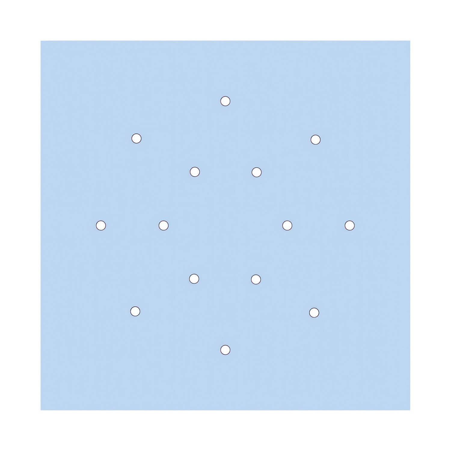 14 Holes - EXTRA LARGE Square Ceiling Canopy Kit - Rose One System