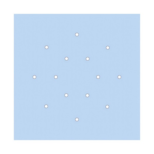 14 Holes - EXTRA LARGE Square Ceiling Canopy Kit - Rose One System